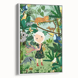 Children’s Wall Decor – Jungle Adventure Illustration for Kids