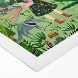 Children’s Wall Decor – Jungle Adventure Illustration for Kids