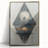 Modern Dining Room Art – Geometric Abstract Dining Wall Decor