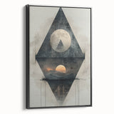 Modern Dining Room Art – Geometric Abstract Dining Wall Decor