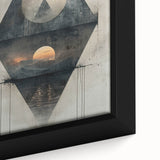 Modern Dining Room Art – Geometric Abstract Dining Wall Decor