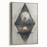 Modern Dining Room Art – Geometric Abstract Dining Wall Decor