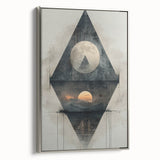 Modern Dining Room Art – Geometric Abstract Dining Wall Decor