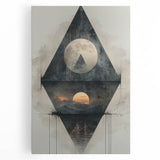 Modern Dining Room Art – Geometric Abstract Dining Wall Decor