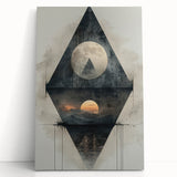 Modern Dining Room Art – Geometric Abstract Dining Wall Decor