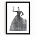 Abstract figurative art framed in a sleek black mat, showcasing a modern design ideal for contemporary home decor. Perfect for gallery walls or as a statement piece.