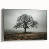 Framed canvas wall art depicting an abstract landscape with a silver frame, showcasing vibrant colors and textures, perfect for modern home decor.