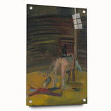 Expressionism Wall Art - Circus Motif with Horse and Performer Scene