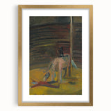 Expressionism Wall Art - Circus Motif with Horse and Performer Scene