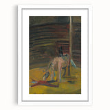Expressionism Wall Art - Circus Motif with Horse and Performer Scene