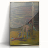 Expressionism Wall Art - Circus Motif with Horse and Performer Scene