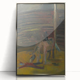 Expressionism Wall Art - Circus Motif with Horse and Performer Scene