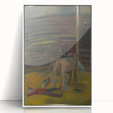 Expressionism Wall Art - Circus Motif with Horse and Performer Scene