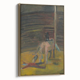 Expressionism Wall Art - Circus Motif with Horse and Performer Scene