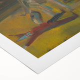 Expressionism Wall Art - Circus Motif with Horse and Performer Scene