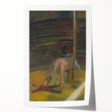 Expressionism Wall Art - Circus Motif with Horse and Performer Scene