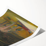 Expressionism Wall Art - Circus Motif with Horse and Performer Scene