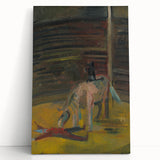 Expressionism Wall Art - Circus Motif with Horse and Performer Scene