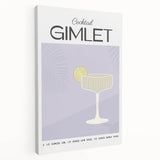 Large stretched canvas with a vibrant design of various fruits and beverages, ideal for kitchen wall art.