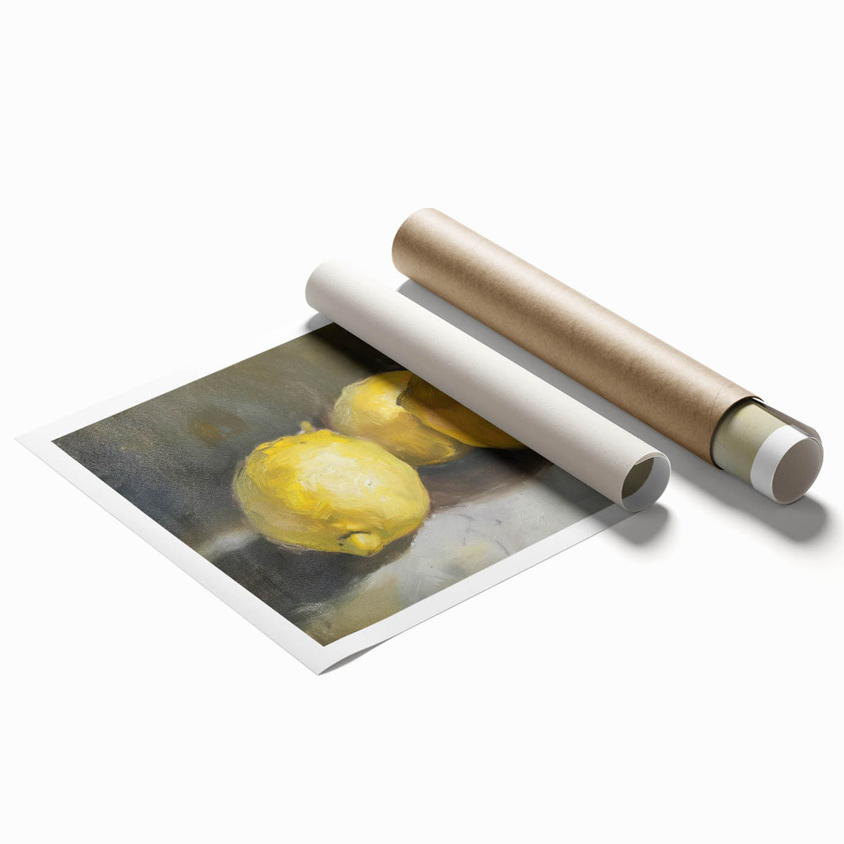 Extra large rolled print of colorful floral art on a white background, suitable as classy bathroom wall art.
