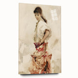Impressionist Watercolor Art - Girl in Spanish Costume - Sargent’s Portrait Print