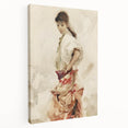 Impressionist Watercolor Art - Girl in Spanish Costume - Sargent’s Portrait Print