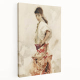 Impressionist Watercolor Art - Girl in Spanish Costume - Sargent’s Portrait Print