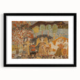 Angelic Garden Scene - Colorful Modern Wall Art with Floral Details
