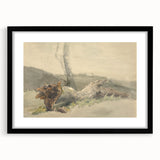 Realism Art Prints - The Fallen Tree Nature Study Canvas Art Print