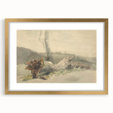 Realism Art Prints - The Fallen Tree Nature Study Canvas Art Print