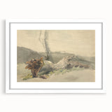 Realism Art Prints - The Fallen Tree Nature Study Canvas Art Print