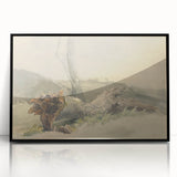 Realism Art Prints - The Fallen Tree Nature Study Canvas Art Print