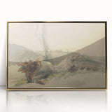 Realism Art Prints - The Fallen Tree Nature Study Canvas Art Print