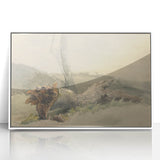 Realism Art Prints - The Fallen Tree Nature Study Canvas Art Print