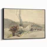 Realism Art Prints - The Fallen Tree Nature Study Canvas Art Print