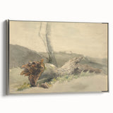 Realism Art Prints - The Fallen Tree Nature Study Canvas Art Print