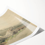 Realism Art Prints - The Fallen Tree Nature Study Canvas Art Print