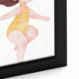 Nursery Wall Art – Whimsical Snorkeling Girl Illustration Print