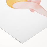 Nursery Wall Art – Whimsical Snorkeling Girl Illustration Print