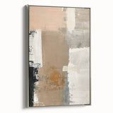 Elegant Dining Room Wall Art – Neutral Abstract Canvas Decor