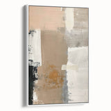 Elegant Dining Room Wall Art – Neutral Abstract Canvas Decor