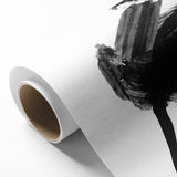 Abstract figurative rolled canvas artwork showcasing vibrant colors and dynamic shapes, ideal for modern home decor, packaged securely in a protective tube.