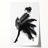 Abstract figurative art print showcasing vibrant colors and dynamic shapes, rolled and ready for display. Ideal for modern home decor and artistic spaces.