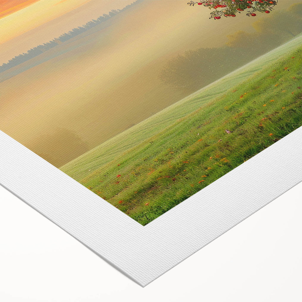 Abstract landscape wall art on rolled canvas, showcasing vibrant colors and dynamic shapes, ideal for modern home decor. Perfectly packaged in a protective tube.