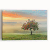 Abstract landscape wall art on stretched canvas, showcasing vibrant colors and dynamic forms, ideal for modern home decor and artistic interior design.
