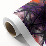 Large Abstract Wall Art – Energetic Red and Purple Motion Lines