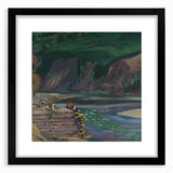 Expressionism Wall Art - River Scene in Dolný Kubín Landscape