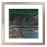 Expressionism Wall Art - River Scene in Dolný Kubín Landscape