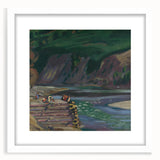 Expressionism Wall Art - River Scene in Dolný Kubín Landscape