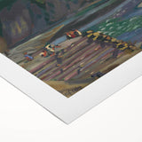 Expressionism Wall Art - River Scene in Dolný Kubín Landscape